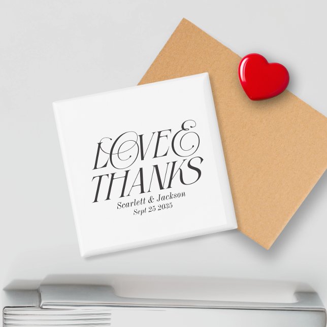 Imã Script de Caligrafia de Obrigados e Amor Elegante  (Criador carregado)