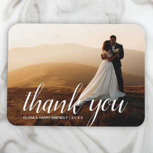 Ímã Script de Casamento Elegante Presente de Imagem F