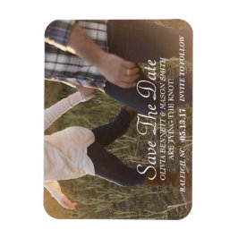 Ímã Script Elegante | Imã salve a data de Fotografias