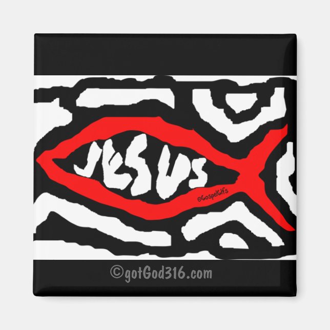 Imã Script Jesus Banner gotGod316.com (Frente)
