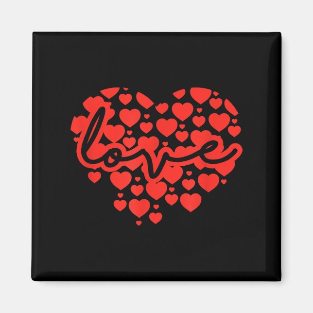 Imã Script Love Heart Of Hearts Valentine's Day  (Frente)