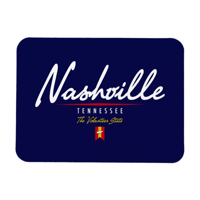 Ímã Script Nashville (Horizontal)