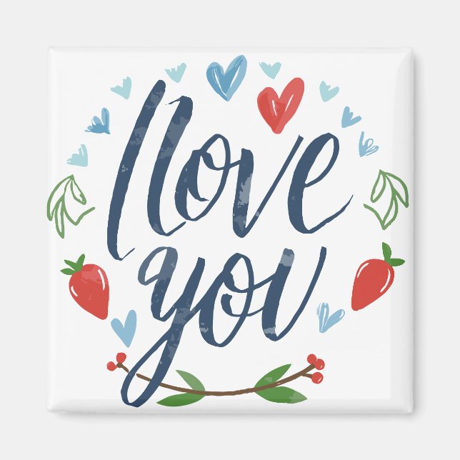 Imã Script que te amo (Frente)