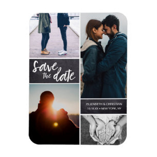 Ímã Script Vertical Personalizado Salvar a Foto da Dat