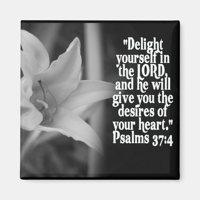 IMÃ SCRIPTURE DE BÍBLIA FAVORITA PSALM 37:4 (Frente)