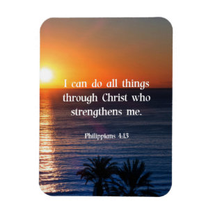 Ímã Scripture verse, Philippians 4:13