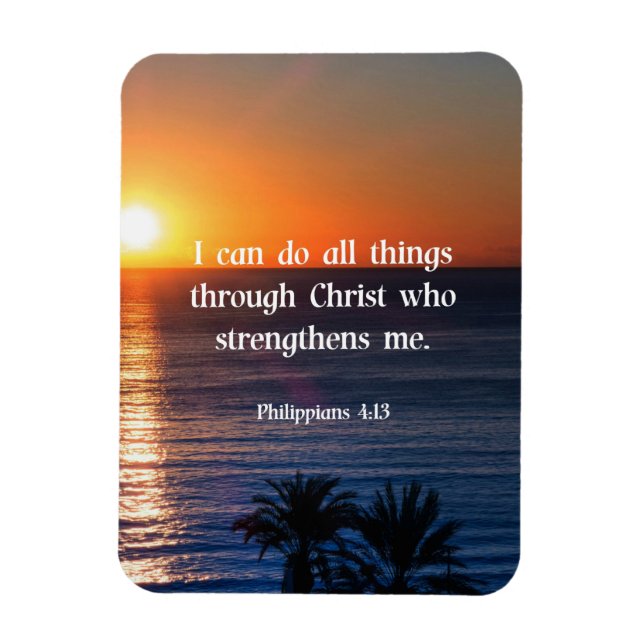 Ímã Scripture verse, Philippians 4:13 (Vertical)