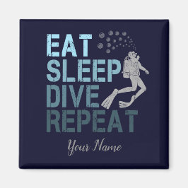 Imã Scuba Diving Coma Dissipador de Sono Repetindo diz