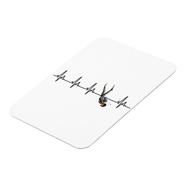 Ímã SCUBA Diving Heartbeat (Left Side)