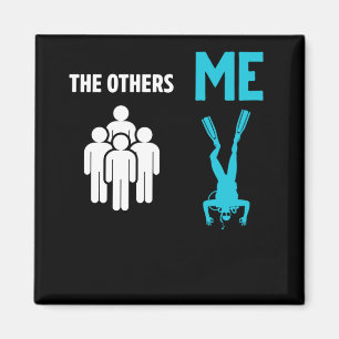 Imã Scuba Merging Funny Diver