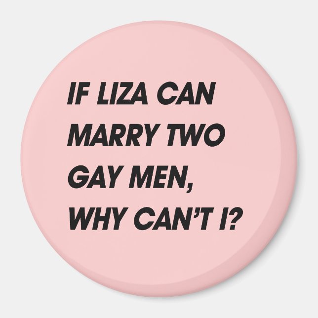 IMÃ SE A LIZA CONSEGUE CASADO DOIS HOMENS GAY, PORQUE  (Frente)