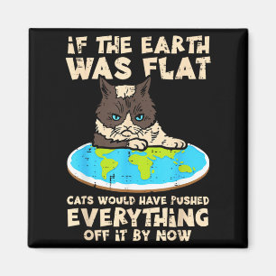 Imã Se a Terra Fosse Plana Gato Empurrou Tudo Homens E