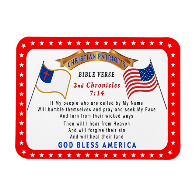 Ímã Se minhas Pessoas se humilharem Verso Magnet (Horizontal)