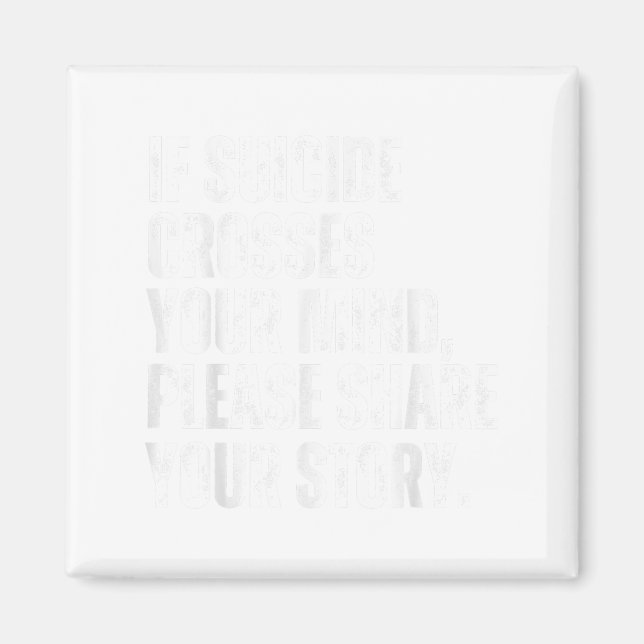 Imã Se O Suicídio Atravessar A Sua Mente (Frente)