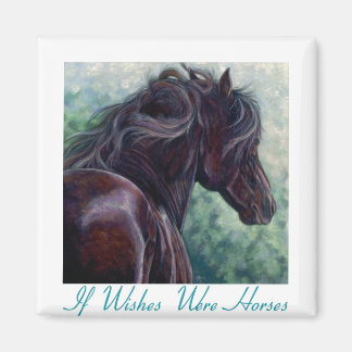 Imã Se Os Desejos Eram Cavalos - Magneta Equina Frísia