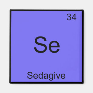 Imã Se - Sedagive Funny Chemistry Element Symbol Tee