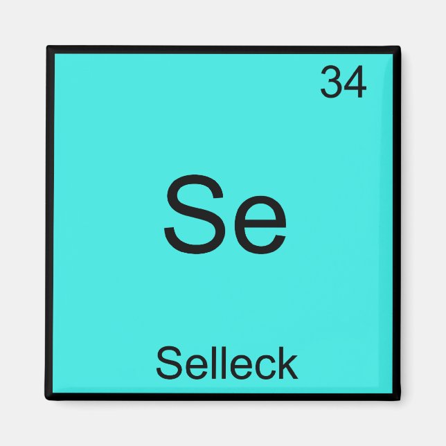 Imã Se - Símbolo de Elemento de Química Selleck Funny  (Frente)