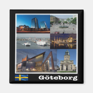 Imã SE - Suecia - Gotemburgo - Mosaico - Colagem