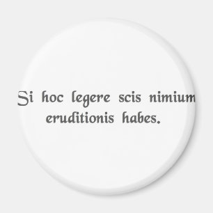Imã Se você pode ler este, você é overeducated.