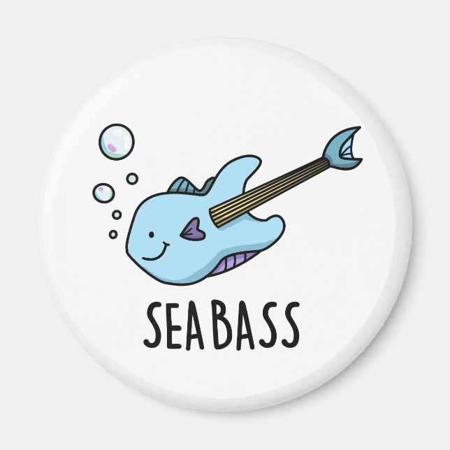 Imã Sea Bass Funny Bass Guitarra (Frente)
