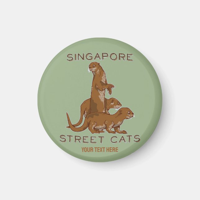 Imã Sea Otter Cats Street (Frente)