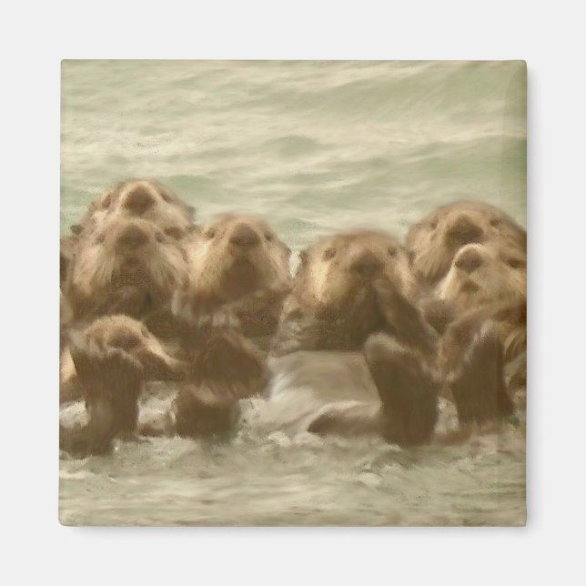 Imã Sea Otters (Frente)