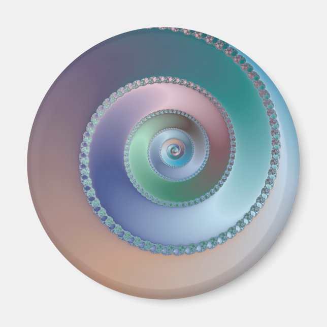 Imã Sea Shell - Fractal (Frente)