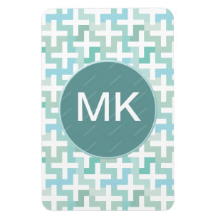 Ímã Seafoam Green Geométrico