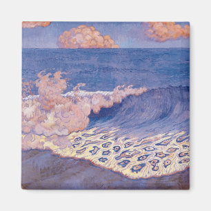 Imã Seascape azul, efeito da onda, c.1893