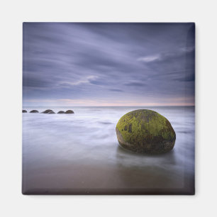 Imã Seascape do nascer do sol dos pedregulhos de