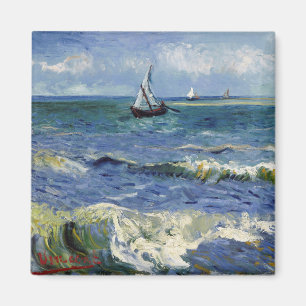Imã Seascape em Saintes Maries - Vincent van Gogh