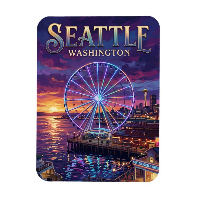 Ímã Seattle Great Wheel EUA (Vertical)