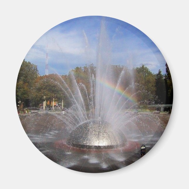 Imã Seattle Science Center Fountain Washington Photo (Frente)