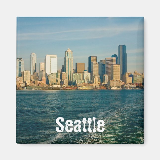 Imã Seattle Skyline Magnet (Frente)