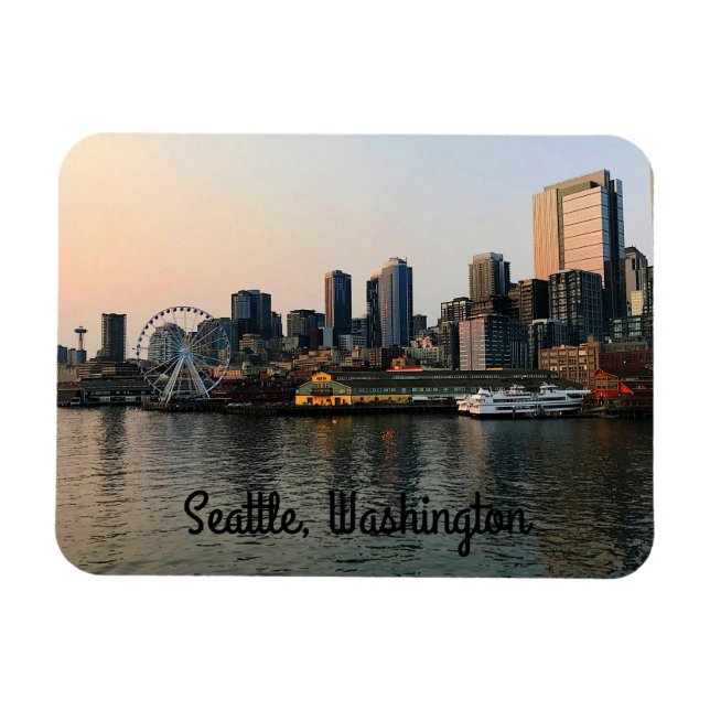Ímã Seattle Skyline nº 5 Magnet (Horizontal)