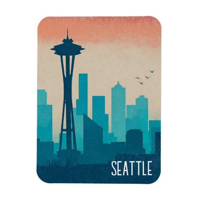 Ímã Seattle Washington (Vertical)