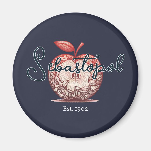 Imã Sebastopol California Gravenstein Apple Fair (Frente)