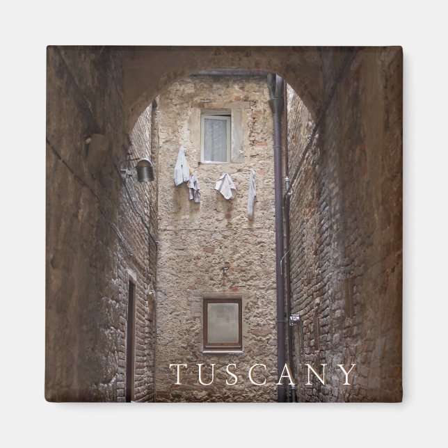 Imã Secagem de roupa no ímã de texto da Toscana (Frente)