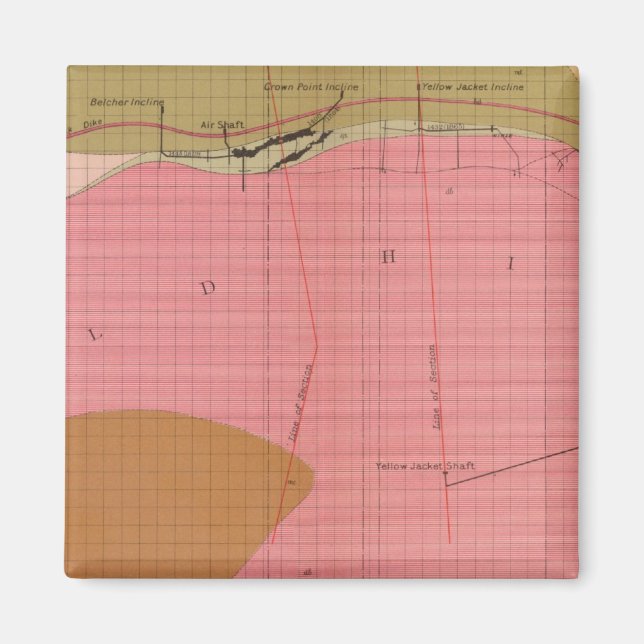 Imã Seção Horizontal do Comstock Lode South (Frente)