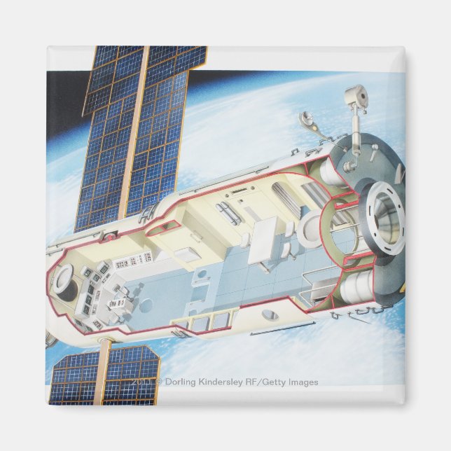 Imã Seção transversal da estação espacial movida a ene (Frente)