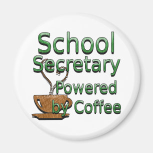 Imã Secretário Powered da escola pelo café