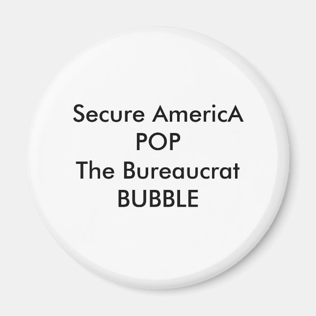 Imã Secure AmericA POP O BUBBLE Bureaucrat (Frente)