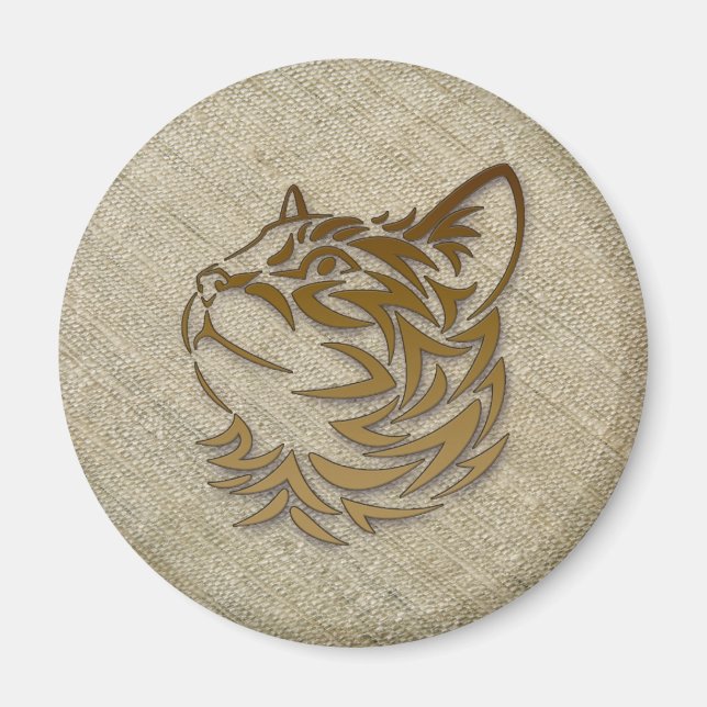 Imã seda crua para o gatinho (Frente)