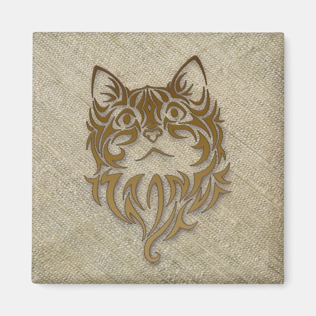 Imã seda crua para o gatinho (Frente)