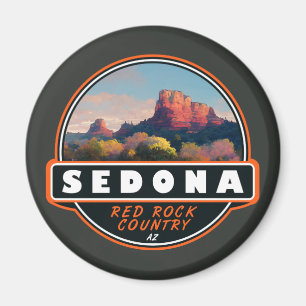 Imã Sedona Arizona País das Rochas Vermelhas Emblema A