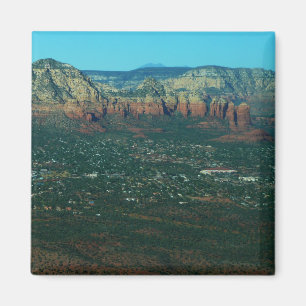 Imã Sedona e Coffee Pot Rock vistos de cima