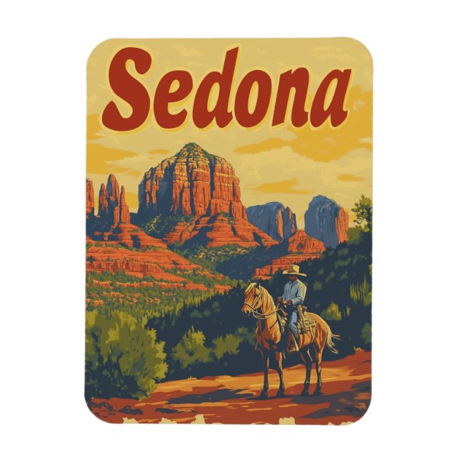 Ímã Sedona vintage (Vertical)