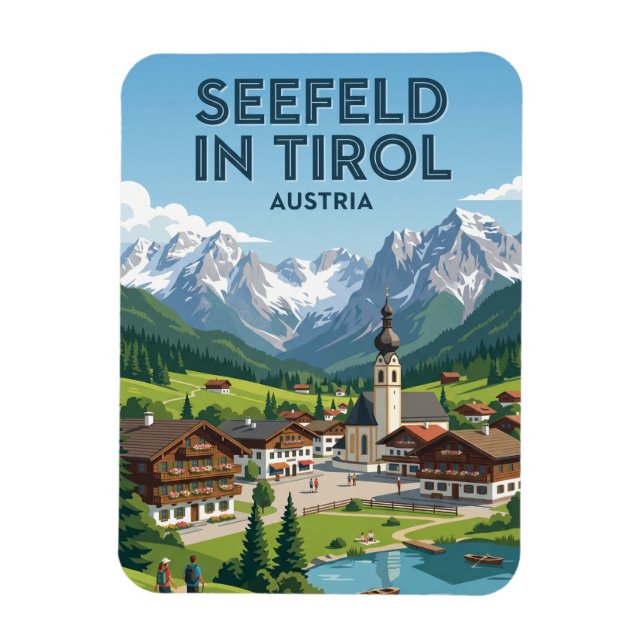 Ímã Seefeld in Tirol Áustria (Vertical)