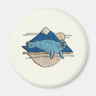 Imã Seehund im Stickdesign