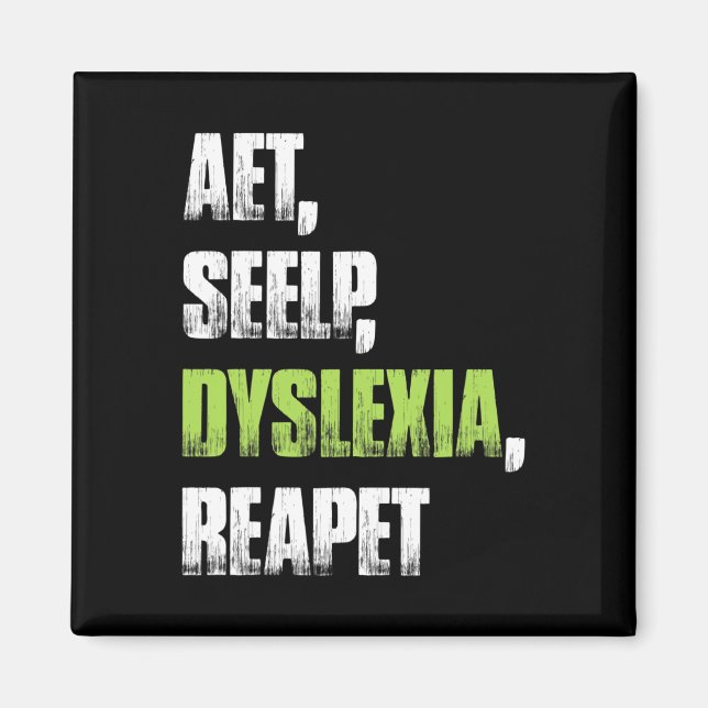 Imã Seelp Dislexia Reaptação Disléxico (Frente)
